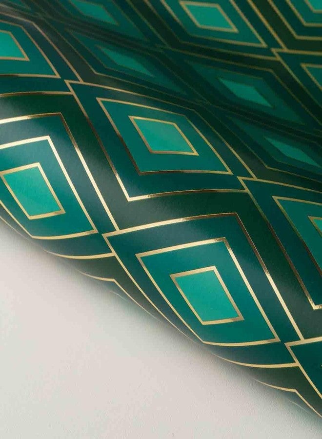 AimtoHome Wrapping Paper Roll Paper Gift Wrap 17 Inch X 120 Inch Per Roll 3 Different Green Design (42.3 sq.ft.ttl) - Image 4